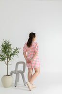 Gingham Romper (Pink)