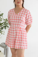 Gingham Romper (Pink)