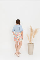 Prints Kimono Romper (Sky)