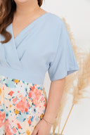 Prints Kimono Romper (Sky)