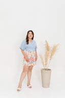 Prints Kimono Romper (Sky)