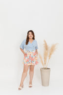 Prints Kimono Romper (Sky)