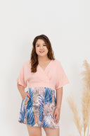 Prints Kimono Romper (Pink)