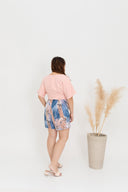 Prints Kimono Romper (Pink)