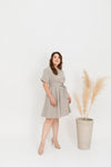 Skater Shirt Dress (Khaki)