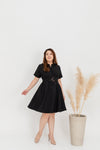 Skater Shirt Dress (Black)