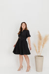 Skater Shirt Dress (Black)