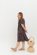 Relax Floral Sundress (Black Rose)