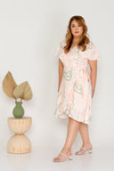 Flutter Sleeves Wrap Dress - (ELTWINE x AIRIN - Fields of the Valley)