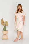 Flutter Sleeves Wrap Dress - (ELTWINE x AIRIN - Fields of the Valley)